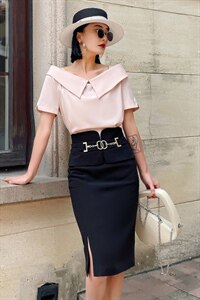 2022夏季新款时尚气质一字肩领口设计修身两件套搭配,女装套装/套裙,火爆靓佳人, 2022夏季新款时尚气质一字肩领口设计修身两件套搭配,女装套装/套裙,火爆靓佳人,