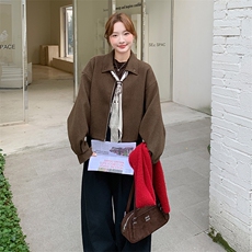 新款现货2025冬季毛呢夹克（送丝巾）2C007-171-P175-K268，女装毛呢外套，2C007