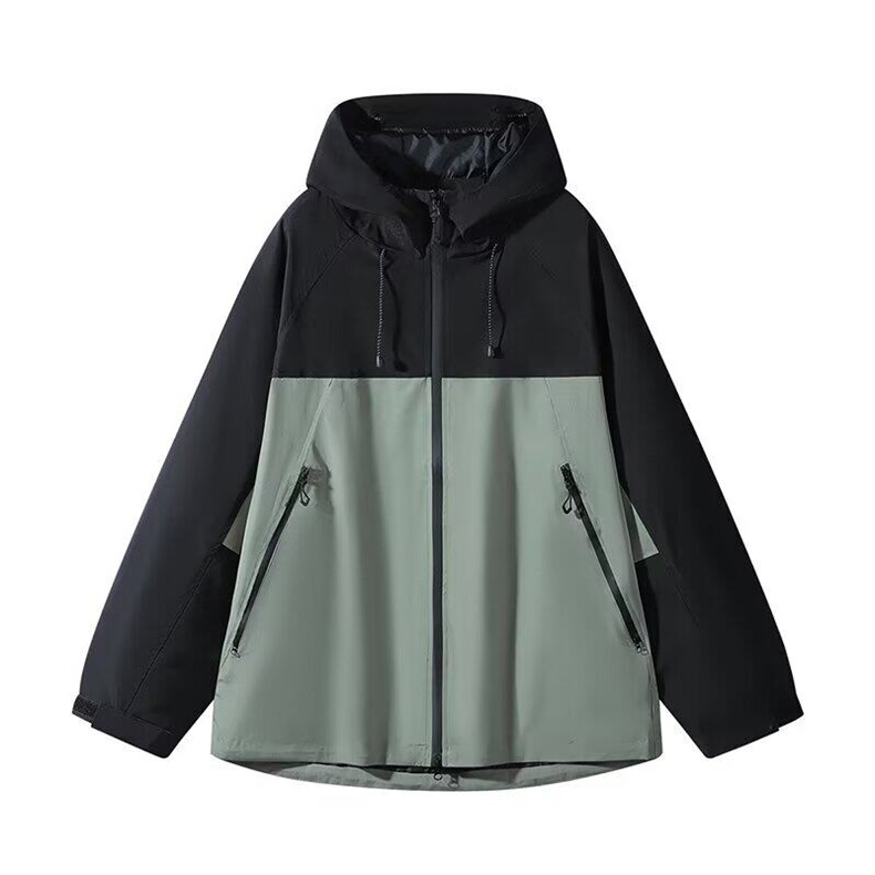 网络图现货情侣夹克户外防风防水休闲冲锋衣服连帽拼色R077-P75,男装夹克,星座1005-4