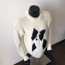 美式卡通小狗毛衣男女冬季针织衫慵懒感休闲情侣L88844-P50，男装针织衫/毛衣，星座1008