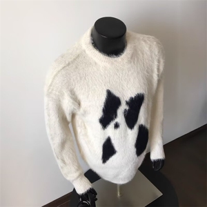 美式卡通小狗毛衣男女冬季针织衫慵懒感休闲情侣L88844-P50图片