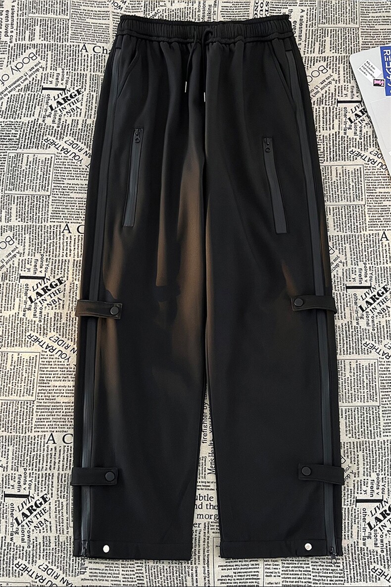 K8021J/加绒P50现货户外机能防水冲锋裤男开叉拉链休闲裤,男装休闲裤,电商A141