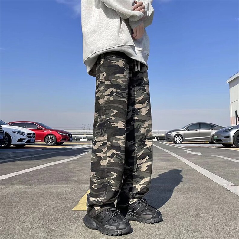 棉迷彩男新款青少年时尚休闲裤QK91P40,男装休闲裤,星座1116-2