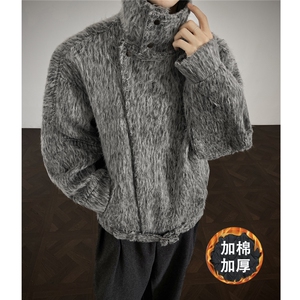 现货大翻领CIEAN FIT韩系加厚棉衣痞帅港风外套N61-P135控178图片