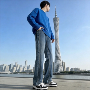美式高街vibe风抖音品质弹力牛仔裤KB03 P45图片
