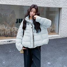 现货新款排骨款轻薄保暖休闲宽松女外套羽绒服，女装羽绒服，韩然一族