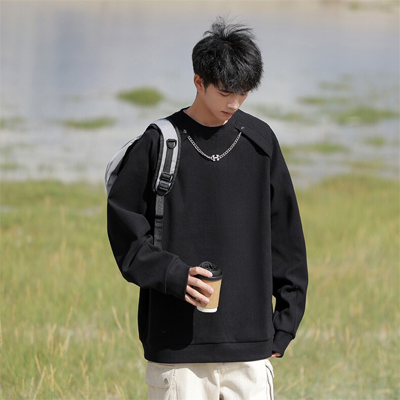 秋冬卫衣男潮流圆领卫衣时尚休闲卫衣WY736-P35图片