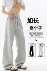 高个子加长弯刀卫裤男美式高街休闲运动裤190cm115微喇裤KZ071P50，男装休闲裤，电商B312