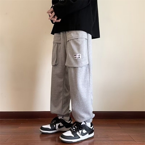 218-1-P50-X03新款时尚休闲宽松百搭潮男工装卫裤图片