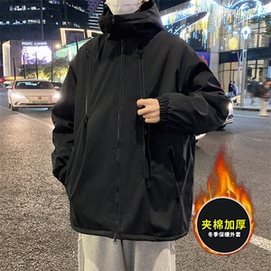 冬季冲锋衣港风潮加厚棉衣外套青少年保暖男装JK2810P85图片