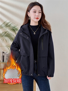 现货！现货！2025冬季新款加绒加厚棉衣外套女棉服图片