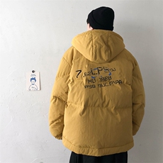 【】A003-HY8008-P130冬装新款印花连帽面包服棉衣几物2，男装棉衣，电商A003