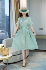 夏装苎连衣裙现货，女装连衣裙，百衣时尚