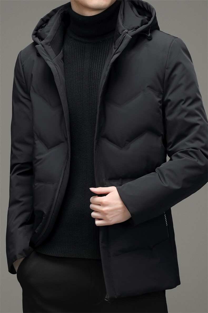 羽绒服男士商务冬季新款休闲连帽可卸中青年保暖外套DD21722-P335,男装羽绒服,电商B212（原钱塘6029）