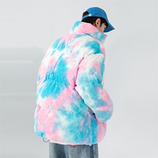 日系白墙2024冬新款幻彩立领面包服棉衣外套男MY002-P135控150，男装棉衣，星座914-3