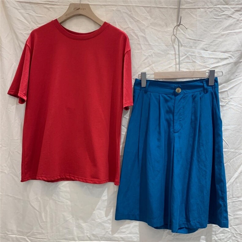 多色复古短袖T恤，女装T恤，25Ann·Studio