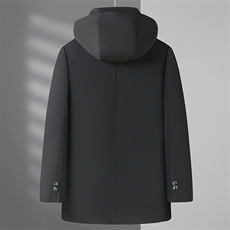 冬季中年男士加厚保暖羽绒服上衣新款可脱卸内胆外套CM1018-P255，男装羽绒服，星座1105-3