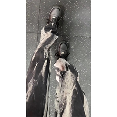 美式高街vibe小众扎染直筒牛仔裤货号K668P60，男装牛仔裤，电商A063