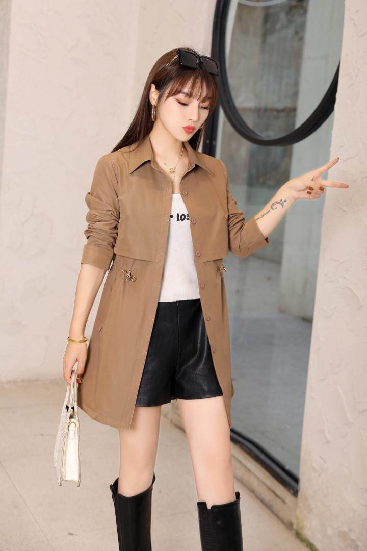 【现货】新款秋装，时尚风衣外套，女装风衣，欣卓越