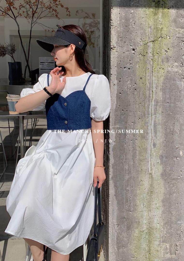 夏季新款韩版连衣裙，女装连衣裙，A 米 格