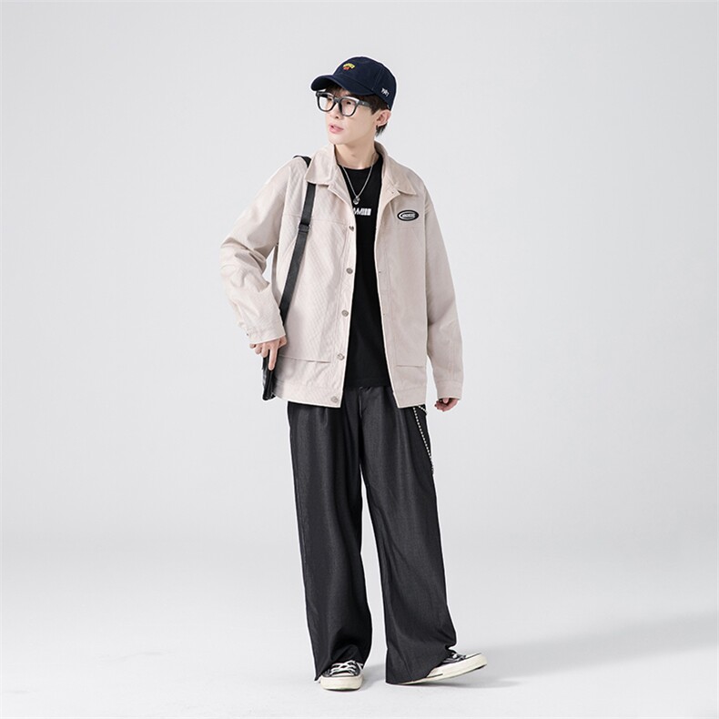 春秋季百搭休闲宽松灯芯绒夹克男士 JK151-P60图片
