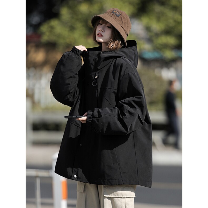 C2015-TP90控158-秋季户外冲锋衣女Cityboy宽松潮牌日系夹克男,男装夹克,电商A102-1