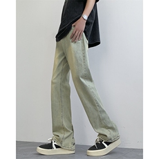 现货！加大码弹力排扣牛仔裤泥黄纯色长裤310A-2BK330P60控78，男装牛仔裤，星座310A-2