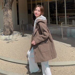 【 现货】连帽毛呢大衣2271-P135-K238图片