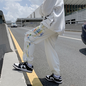 男春秋季休闲长裤彩绘休闲裤K0012P30图片