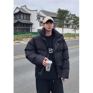立领羽绒棉衣棉服男秋冬新款宽松保暖短款面包服 MY215图片
