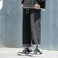 秋季新款美式高街牛仔裤微弹宽松简约直筒牛仔DK7912-P50控78，男装牛仔裤，星座717