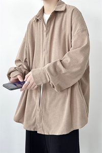 现货华夫格长袖衬衫男KD556-P40图片