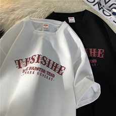 抖音直播供货2025新款纯棉200克印花短袖A158-T2408-P16特价控29，男装T恤，电商A158