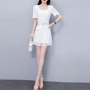 连体裤宽松柔软舒适宽松短裤2022年夏季时尚，女装休闲裤，时尚俏佳人