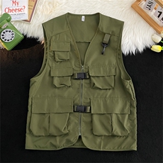 夏季机能工装战术背心马甲男ins潮牌网红坎肩无袖外套MJ0203-P35，男装背心/马甲，星座308B-1