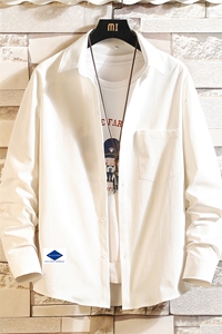 CS15061-P38 长袖衬衫男士大码宽松衬衣男寸衫男寸衣图片