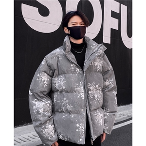 巴家脏脏工艺款羽绒棉服男冬季加厚宽松面包服男冬季棉衣外套p98图片