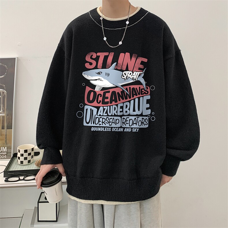 控78假两件毛衣男大码加绒针织衫男毛线衣M80331-P55加绒P70,男装针织衫/毛衣,电商A040