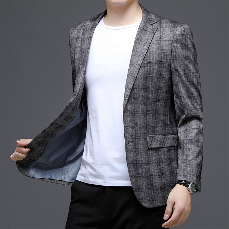 秋季新款西装男西服简约外套西服商务休闲小西装单西,男装西服,电商B360