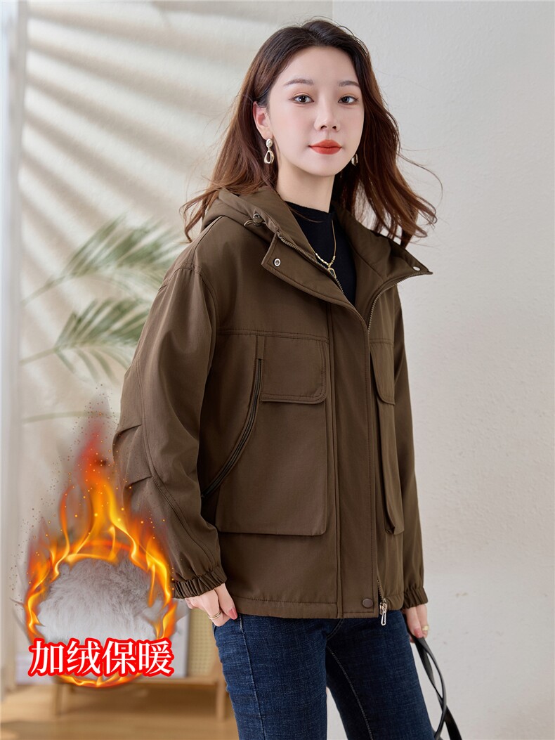 现货！现货！加绒加厚派克服2025冬季女装新款宽松休闲连帽棉服,女装棉衣/棉服,以桐
