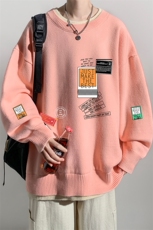 控78假两件毛衣男大码加绒针织衫男毛线衣M80121-P55加绒P70，男装针织衫/毛衣，电商A040