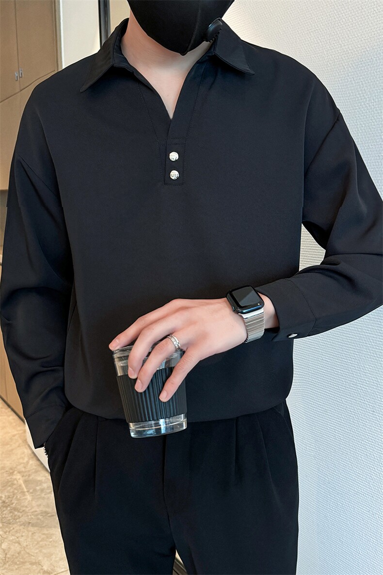 足货社会小伙店主风男潮长袖衬衣短袖衬衫G8919P58,男装T恤,星座301B-1