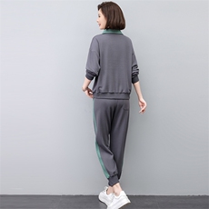 春季新款休闲时尚套装女宽松显瘦运动服两件套，女装套装/套裙，悦见她