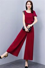 高级感职业套装女2023年夏季新款时尚气质女神范垂感阔腿裤两件套，女装套装/套裙，火爆靓佳人