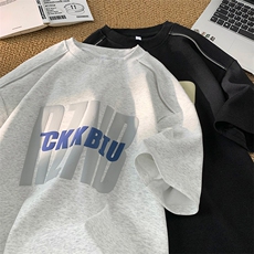 发泡印曼巴棉280克拉链短袖宽松大码T恤TT8315特p38控59，男装T恤，星座804-1