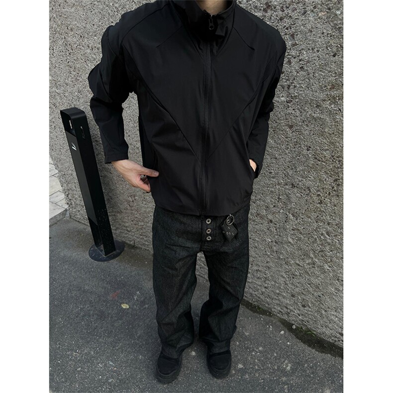 春夏款高品质冰感速干防晒服休闲户外运动外套透气弹力机能风夹克图片