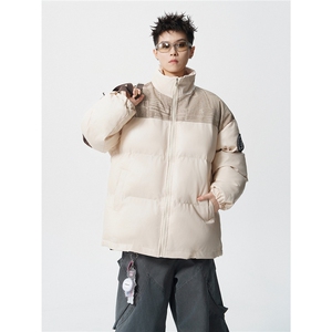 PU皮棉服冬季宽松港风棉衣立领冬装棉袄PM01-P115限168抖音控178图片