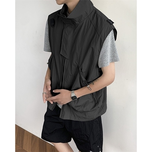 马甲男款休闲工装女士卫衣马夹背心坎肩MJ024-P55图片