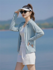 现货2026夏季新款防紫外线短外套，女装防晒衣，靓衣阁