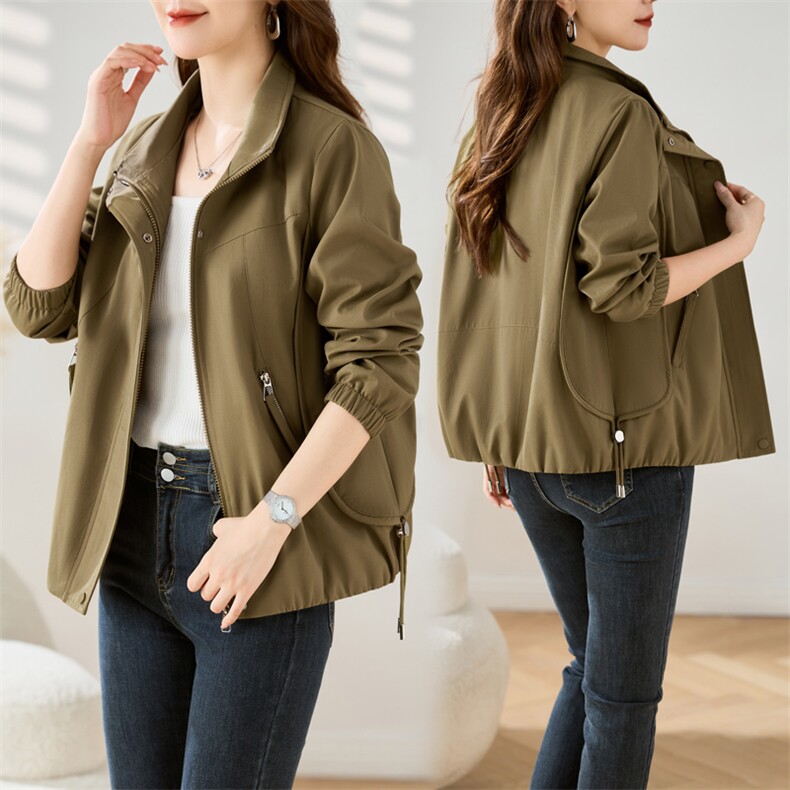 现货！可脱卸帽外套女设计感时尚洋气上衣韩版宽松小个子夹克，女装短外套，今喜